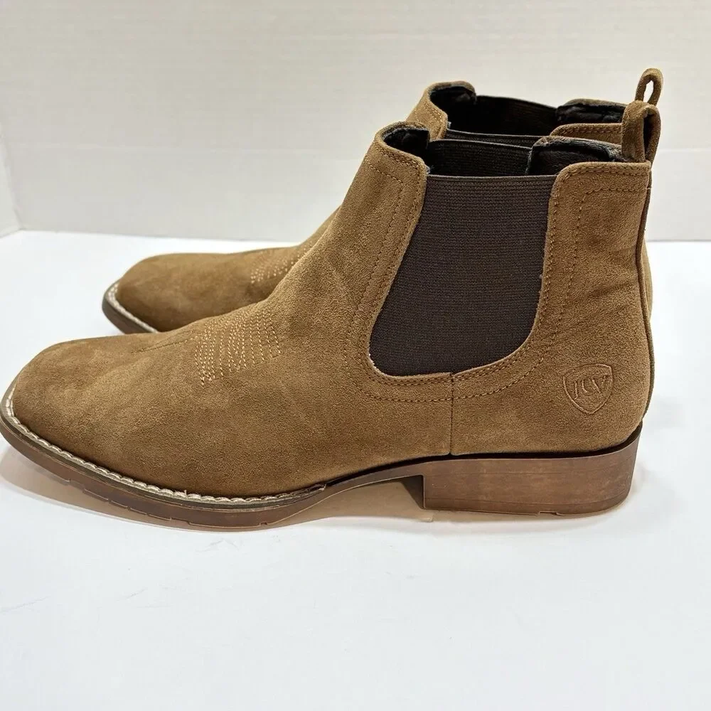 ILV Men’s Square Toe Chelsea Western Boots Size 9.5 Cowboy Leather
